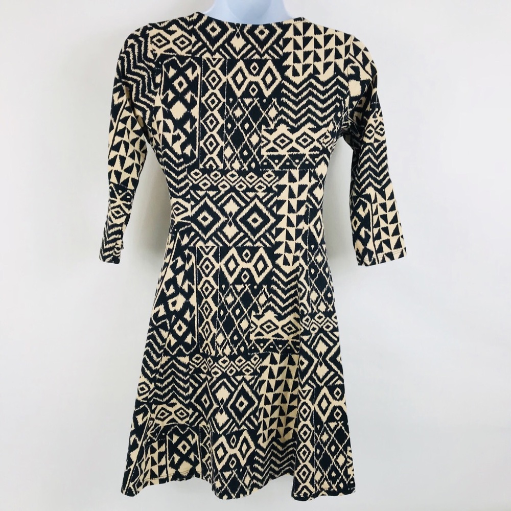 Love J (J. Jill Juniors) Dress Black/Tan Sz Med - Picture 3 of 5